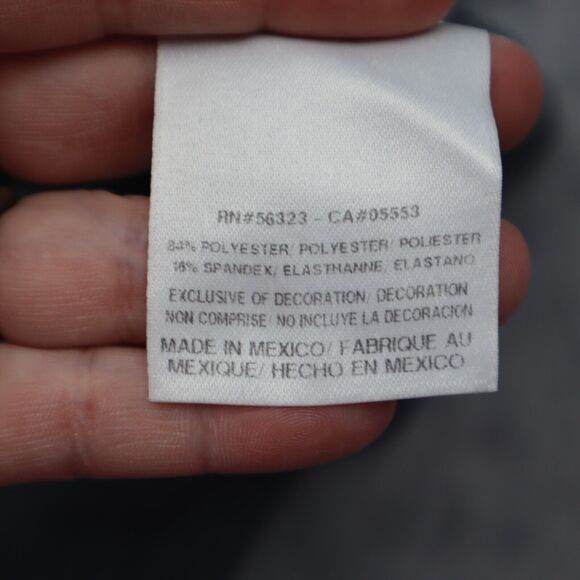 Nike Pro Shirt Womens M Gray Plain Dri Fit V Neck Short Sleeve Pullover Tee - Picture 6 of 15